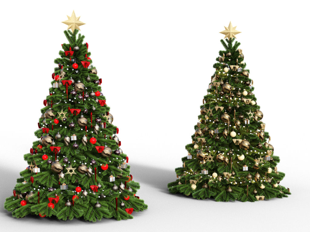 christmas, christmas tree, lights