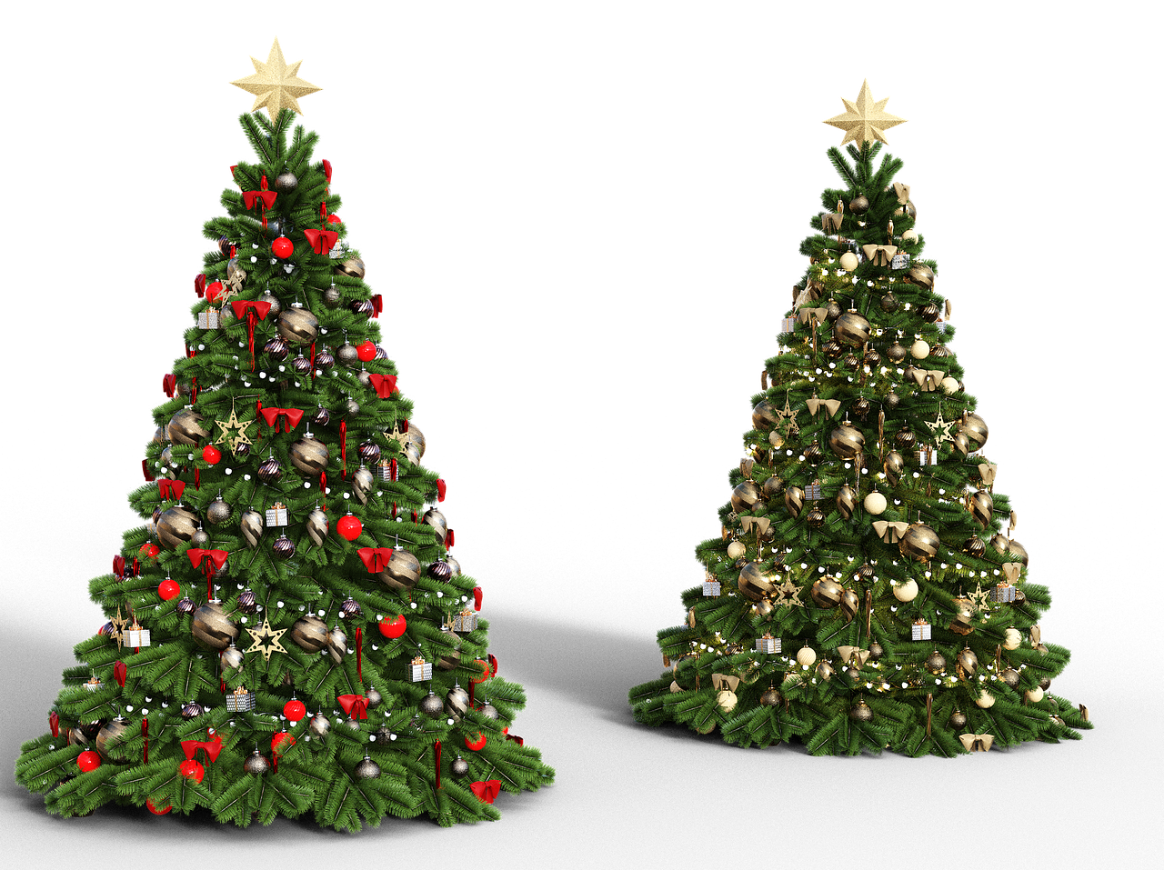 Festliche Weihnachtsbaum-Deko